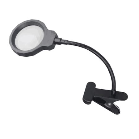Visee LED Magnifier, 5x, 6 LEDs, Rechargeable, Clamp LM 30 Clamp
